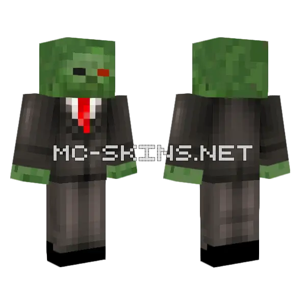 Zombie Farzy Skin Minecraft skin, front and back