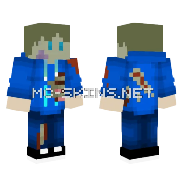 Zombie Friend Skin Minecraft skin, front and back