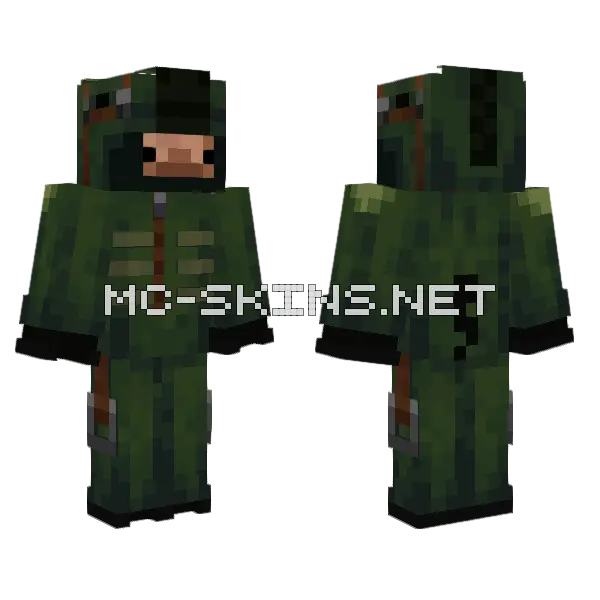Zombie Horse Minecraft skin, front and back