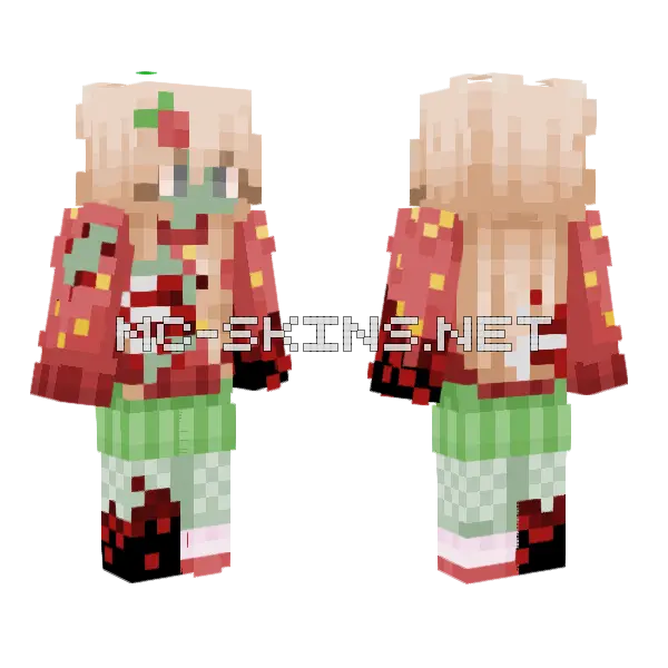 Zombie Kmari Minecraft skin, front and back