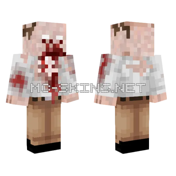 Zombie Skin Minecraft skin, front and back