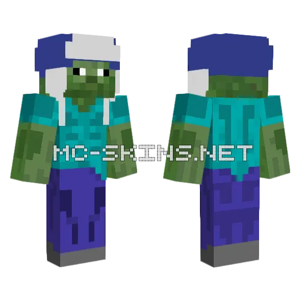 Zombie Skin Minecraft skin, front and back