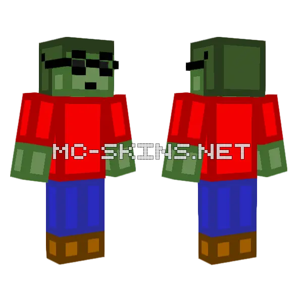 Zombiedriss Skin Minecraft skin, front and back