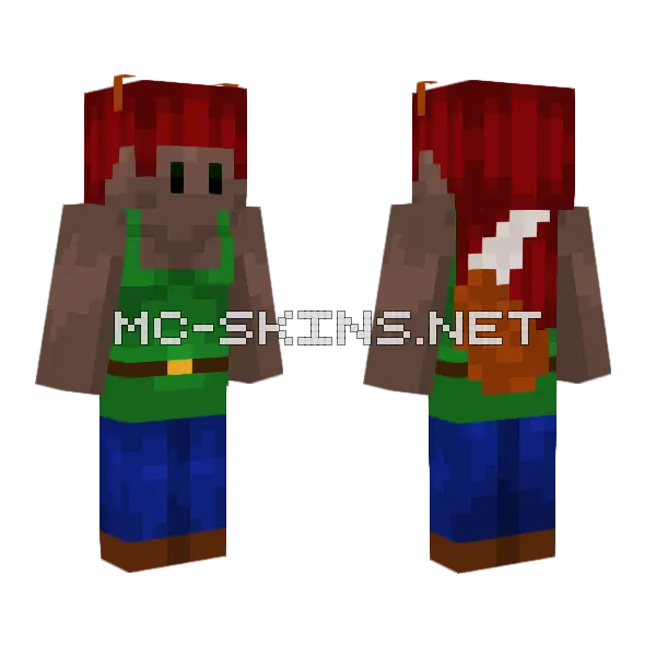 Zoologists Terraria Minecraft skin, front and back