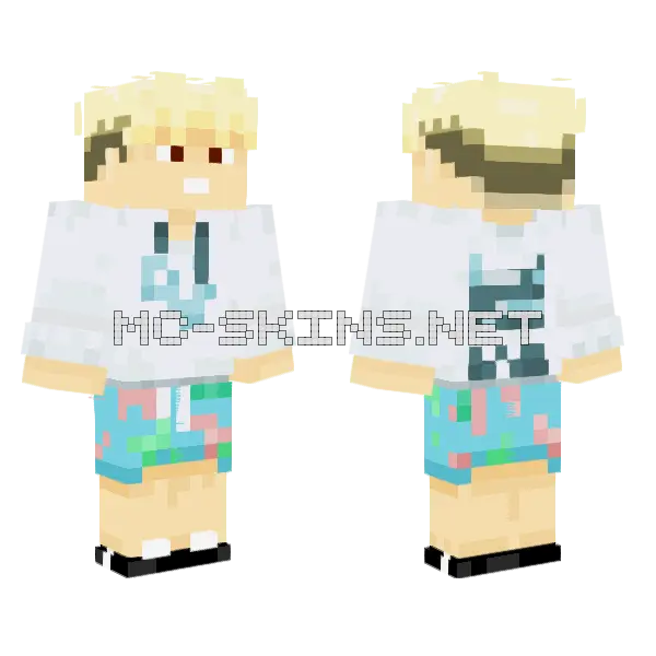 Zoonmingman Boy Minecraft skin, front and back
