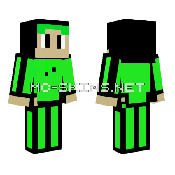 Zoro Minecraft skin, front and back