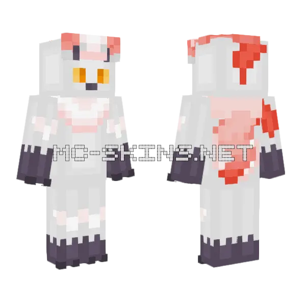 Zoroark UwU Minecraft skin, front and back