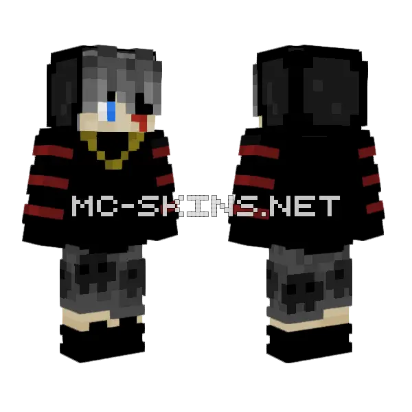 Zsiqniister Boy Minecraft skin, front and back