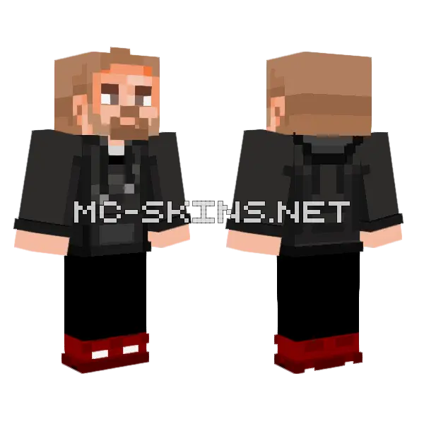 Zubarev Minecraft skin, front and back