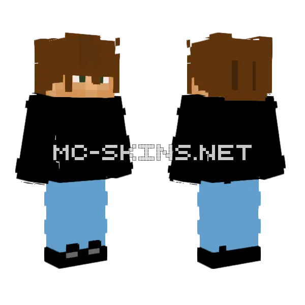 Zufdcst Blue Outfit Minecraft skin, front and back