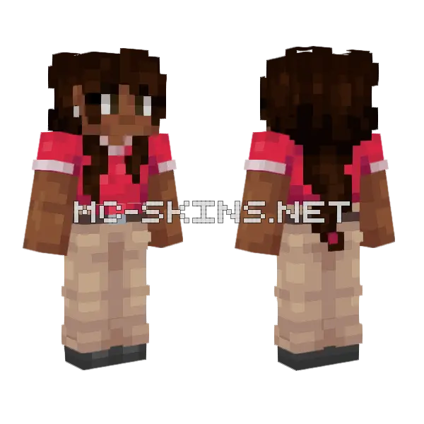 Zuri Minecraft skin, front and back