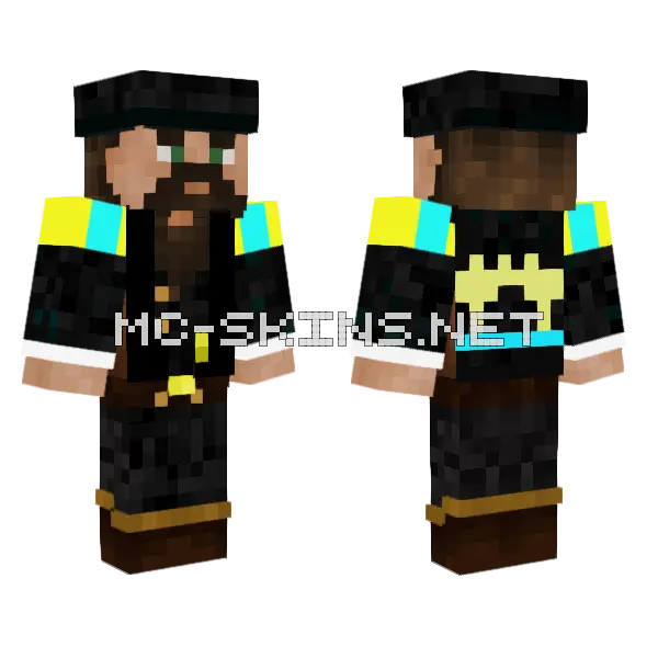 Zwergen Lord Minecraft skin, front and back