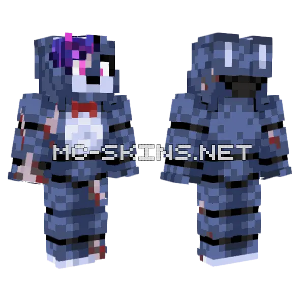 Zyro Bonnie Promised Life 4 Minecraft skin, front and back